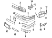 1989 Cadillac Seville Bumper Diagram - 20687143