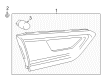 2018 Chevy Malibu Tail Light Diagram - 84131004