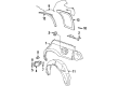 Saturn SL Fender Splash Shield Diagram - 21111963