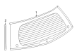 2006 Cadillac SRX Weather Strip Diagram - 10349640