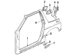 Chevy Tracker Door Moldings Diagram - 30017878