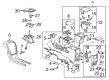 2007 Cadillac SRX Center Console Diagram - 25809201