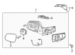 Chevy Spark EV Mirror Cover Diagram - 95260946