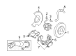 2007 Pontiac Solstice Brake Dust Shields Diagram - 15831424