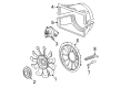 2006 GMC Sierra 3500 Cooling Fan Bracket Diagram - 15122830