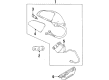 Oldsmobile 88 Mirror Cover Diagram - 12535331