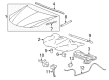 2008 Pontiac Grand Prix Hood Latch Diagram - 10305541