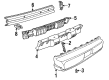 Pontiac Firebird Bumper Diagram - 10118529