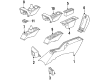 1990 Pontiac Grand Prix Center Console Base Diagram - 10056621