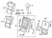 2020 Cadillac XT6 Seat Cushion Pad Diagram - 84803628