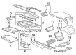 2024 Cadillac LYRIQ Center Console Base Diagram - 86823239