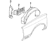 Chevy Celebrity Fender Splash Shield Diagram - 14032286