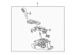 Chevy Equinox Automatic Transmission Shift Levers Diagram - 84320099