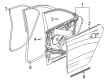 2014 Cadillac ATS Weather Strip Diagram - 23350713