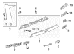 2022 Chevy Traverse Emblem Diagram - 84046098