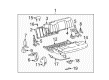 GMC K1500 Seat Cushion Pad Diagram - 12382165