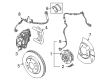 GMC Envoy Brake Caliper Bracket Diagram - 88964432