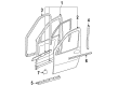 1999 Pontiac Montana Weather Strip Diagram - 10232754