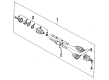 1990 Oldsmobile 98 Axle Shaft Diagram - 26021044