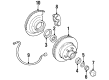 1991 Chevy K3500 Brake Backing Plate Diagram - 15649245