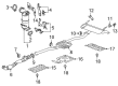 GMC Terrain Exhaust Heat Shield Diagram - 23462778