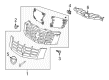 2010 Cadillac Escalade EXT Emblem Diagram - 22985036