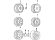 1991 Chevy Corvette Wheel Cover Diagram - 10137865