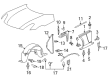 2010 Saturn Sky Fender Splash Shield Diagram - 25831931