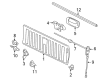 2003 GMC Sierra 2500 HD Tailgate Handle Diagram - 15188003