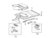 2008 Pontiac Vibe Door Handle Diagram - 88970403