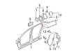 Cadillac DTS Fender Splash Shield Diagram - 25890534