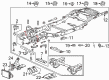 2006 Cadillac Escalade Front Cross-Member Diagram - 22833941