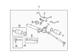 2006 Hummer H3 Rack and Pinion Boot Diagram - 15217989