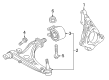 2018 Buick Regal Sportback Control Arm Diagram - 84198833