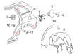 Chevy Captiva Sport Fender Splash Shield Diagram - 22890044