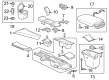 2019 Cadillac XT5 Shift Knob Diagram - 84480485