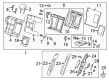 Cadillac ATS Seat Cushion Pad Diagram - 22783979