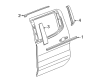 2023 Chevy Silverado 3500 HD Door Moldings Diagram - 84831870