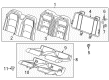 2022 Chevy Camaro Seat Cushion Pad Diagram - 84172633