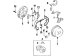 2001 Chevy Prizm Brake Backing Plate Diagram - 94855045