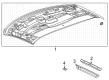 2021 Chevy Corvette Weather Strip Diagram - 86776941