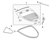 Pontiac Solstice Tailgate Lift Support Diagram - 20764869