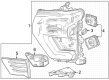 2024 Chevy Silverado 3500 HD Headlight Diagram - 86514717