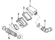 Cadillac Allante Air Filter Diagram - 19166103