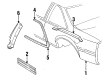 Chevy Beretta Door Moldings Diagram - 10177014