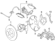 2011 Chevy Cruze Brake Backing Plate Diagram - 13381393