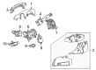 2013 Cadillac SRX Steering Column Cover Diagram - 22774122