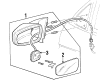 1999 Oldsmobile Intrigue Side View Mirrors Diagram - 10433907