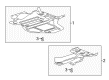 2013 Chevy Malibu Underbody Splash Shield Diagram - 23258347