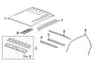 2007 Chevy Silverado 2500 HD Weather Strip Diagram - 20816088